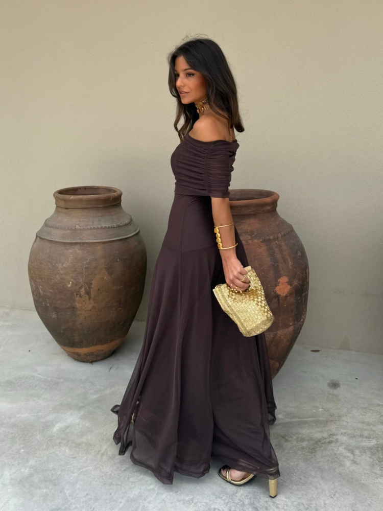 Alara | Long dress elegant strapless