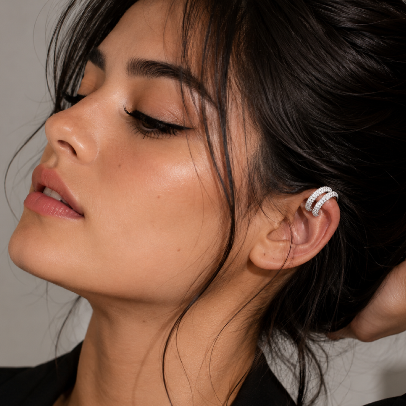 Aurea | Textured Ear Cuff Earrings